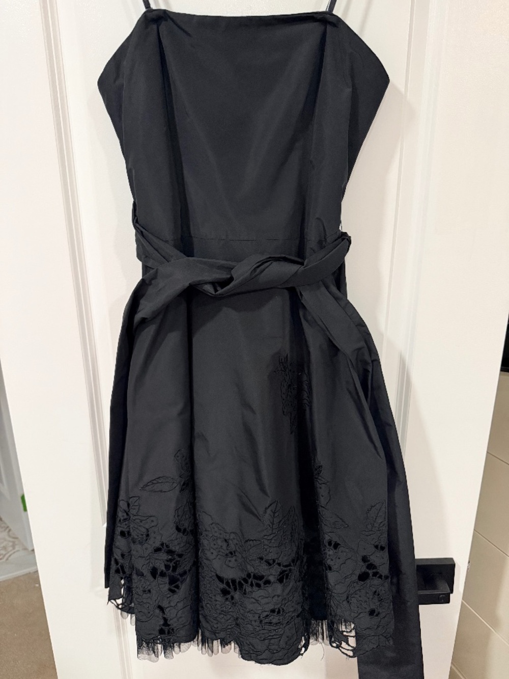 BCBGMaxAzria Black Dress with floral cutout Size 2